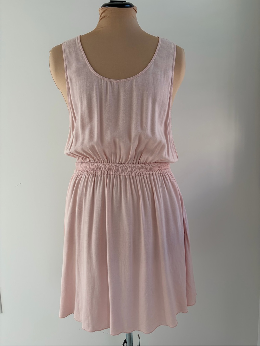 Talula Soft Pink Sleeveless Elastic Waist Dress - Size Large